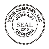 Standard 1-5/8" Company Seals & Stamps for Limited Liability Companies