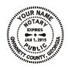 Standard 1-5/8" Notary Seal or Stamps