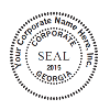 Oversized 2" Corporate Seals & Stamps for Profit Corporations