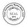 Oversized 2" Company Seals & Stamps for Limited Liability Companies