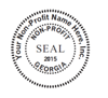 Oversized 2" Corporate Seals & Stamps for Non-Profit Corporations